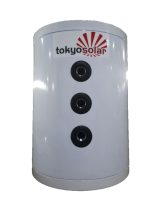   Puffertartály 50 l hőszivattyúhoz, fűtési rendszerekhez, hőcserélő nélküli, 470mm átmérő, fali