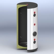   Puffertartály 750l, Tokyo Solar, hőcserélő nélküli, 1000 mm átmérő, álló kivitel, fűtési rendszerekhez